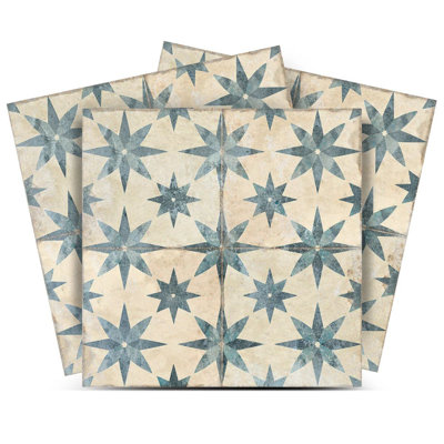 Carrelage mosaïque floral en vinyle 8 po x 8 po (ensemble de 24)