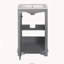 Ensemble de meuble-lavabo sur pied 20 po avec lavabo en céramique, meuble-lavabo simple autoportant avec porte à fermeture douce, tablette réglable, style moderne, gris.-149583114