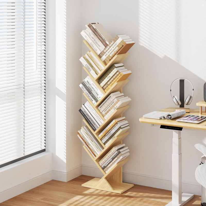 Étagère à livres 10 niveaux, Naturel