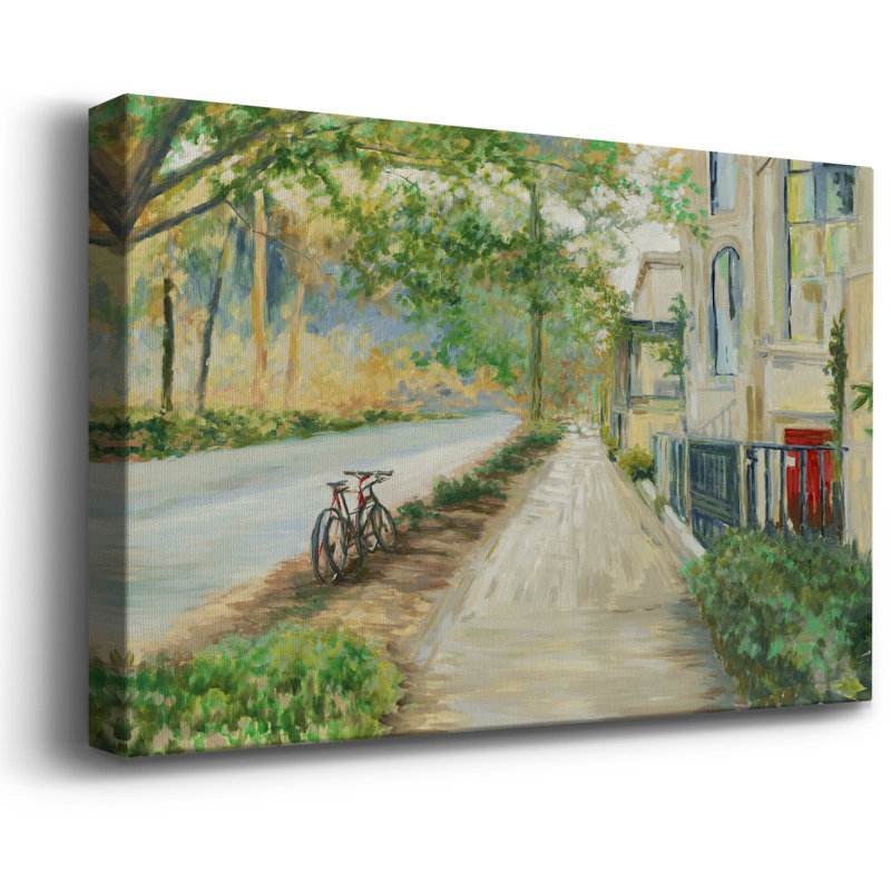 Sunny Side Of The Street, toile tendue avec châssis de qualité supérieure - prête à être accrochée, H 8 po x l 12 po