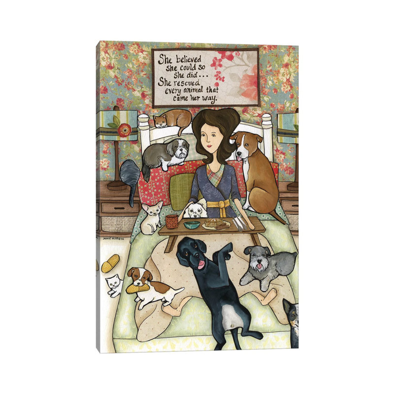 She Believed by Jamie Morath - Wrapped Canvas Print, 20.32 cm H x 30.48 cm W