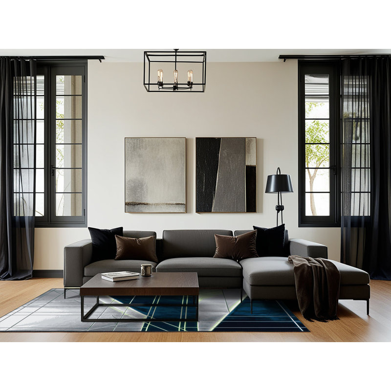 Cosmic Edge Rug, Rectangle 3' x 5'