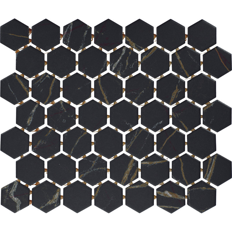 Mosaïque murale hexagonale en céramique émaillée 1,5 po Daltile Perpetuo (12 pièces par carton) (9,72 pieds carrés par carton)