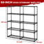 Ensemble de 5 grilles à 5 tablettes avec capacité de 1 100 lb de tablettes robustes avec pieds de nivellement pour le garage et l'organisation commerciale
