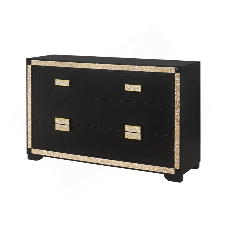 DRESSER ANIMÉ NOIR / DORÉ