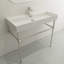 Lavabo de salle de bain rectangulaire double en argile réfractaire 18,3 po BOCCHI Milano-168729504-168729505
