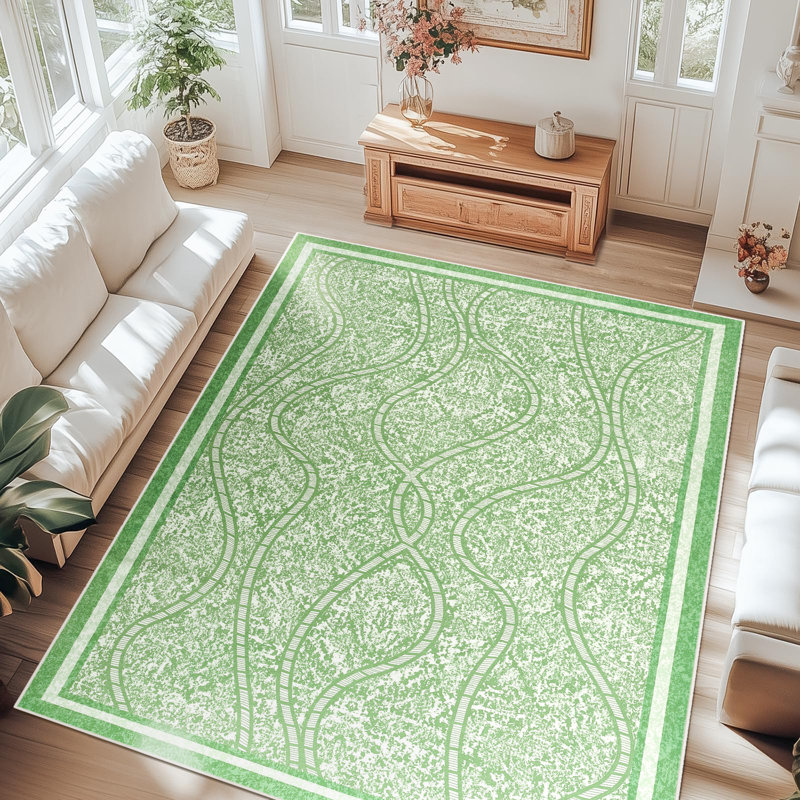 Tapis Wymond moderne à tapis abstrait et lavable pour l'intérieur, antidérapant, doux, petit tapis, tapis en marbre, imprimé mince pour la décoration intérieure