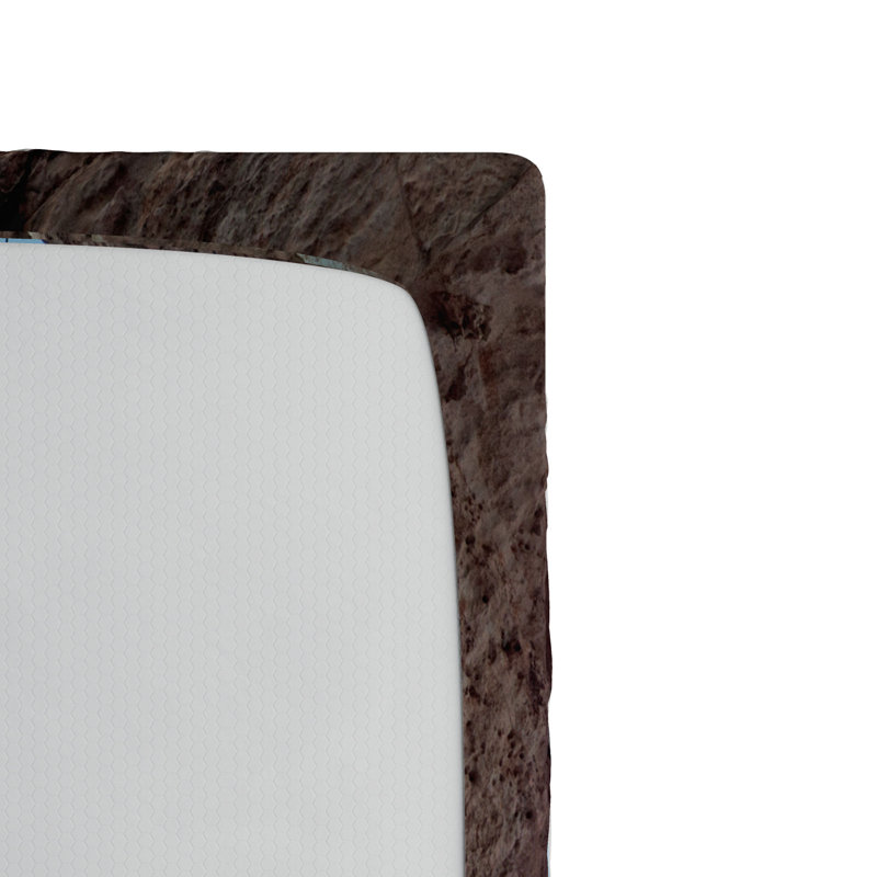 Drap-housse motif cachemire naturel cave, Simple
