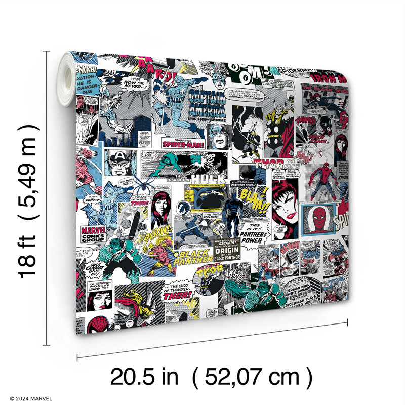 Papier peint adhésif Marvel Classic Comics