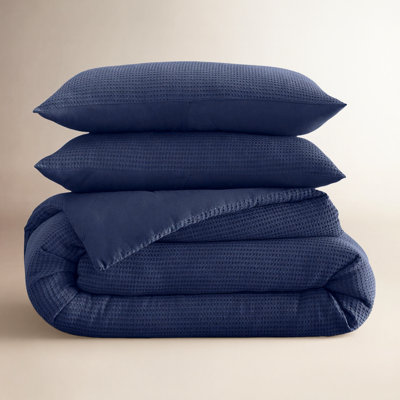 Felix Waffle Cotton Comforter Set