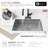 Stylish Undermount 30" Single Bowl Stainless Steel Kitchen Sink with Grid and Strainer-34355703