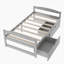 Lit plateforme simple avec deux tiroirs-453448599