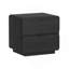 Table de chevet 26 po noire Chrystie (2 tiroirs)-121038350