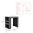 Portree Kitchen Island With 3-Side Shelves-104778817
