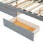 Grand lit plateforme moderne avec lit gigogne et 2 tiroirs-756450237