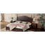 Base de lit plateforme en bois, lit plateforme de style rétro, avec support de traverse en bois-121110931
