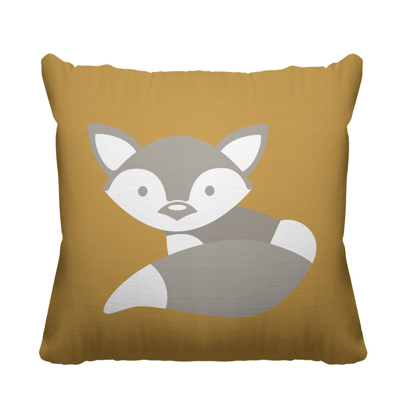 Coussin , Ocre, H 15 po x l 15 po, Carré