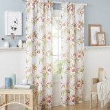 Printemps Polyester Semi Sheer Curtain Pair