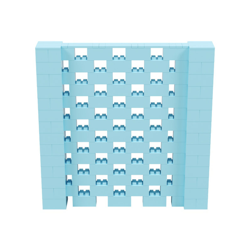 Ensemble mural Everblock, Bleu clair, H 84 po x l 84 po x P 12 po