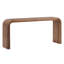 Wynne 65" Wide Mindi Wood Console Table, Medium Brown