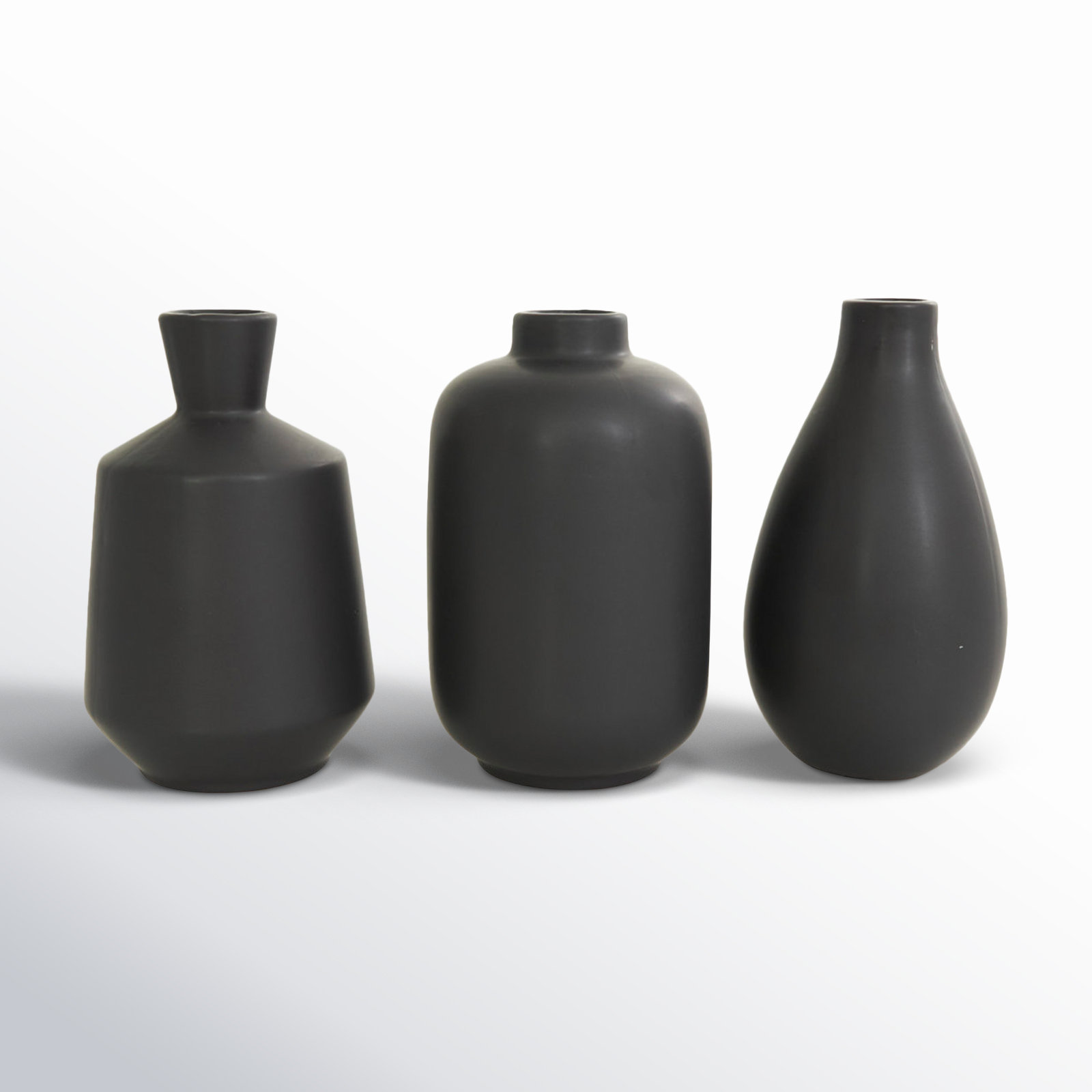 AllModern Mable 3 Piece Ceramic Table Vase Set & Reviews | Wayfair