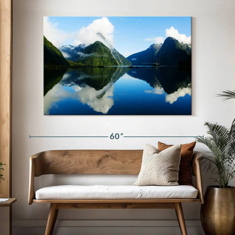 Nicci Clouded Milford Sound, 34" H x 51" W