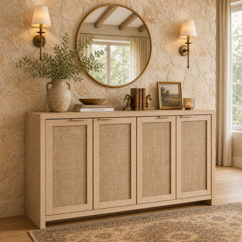 155cm Sideboard, Light Natural Oak