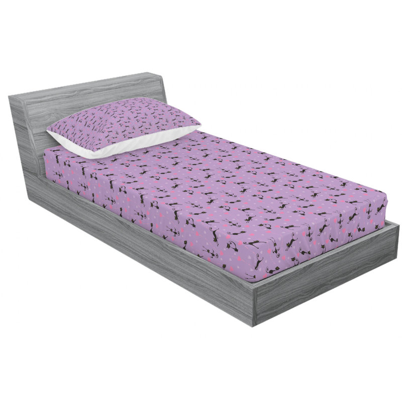 Microfiber Sheet Set, Twin Sheet Set + Fitted Sheet + 1 Pillowcase