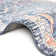 Tapis bleu marine à motif floral Alkire