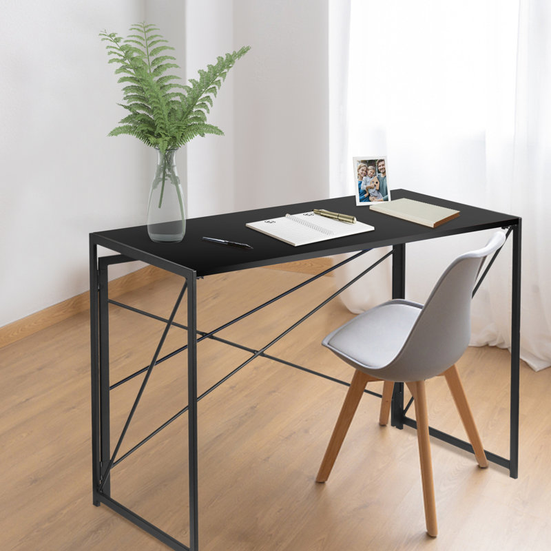 Solid Wood Iron Computer Desk