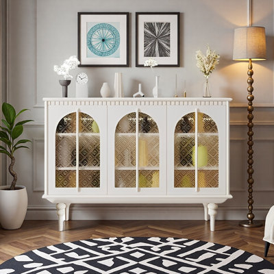 French retro style storage sideboard cabinet