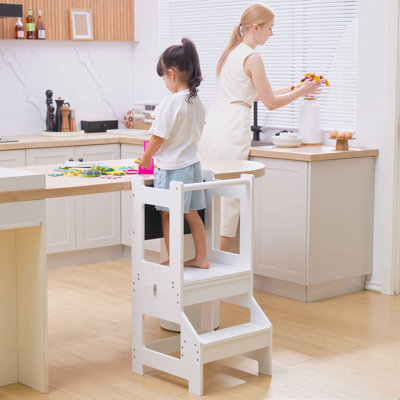 Kaelan White 2 - Step Stool
