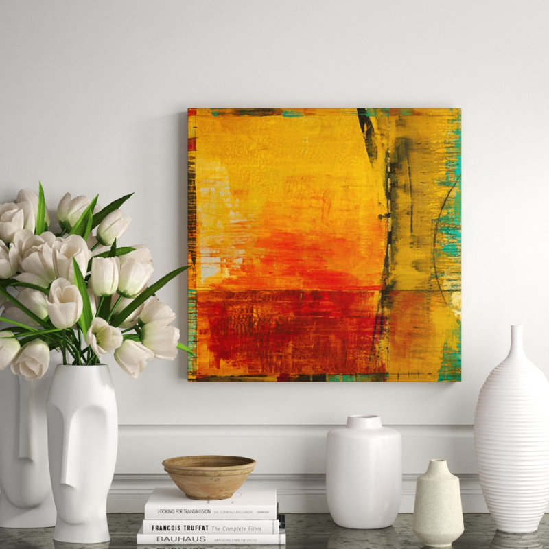 Color Theory - impression d'art graphique, H 24 po x l 24 po, Couche de verre