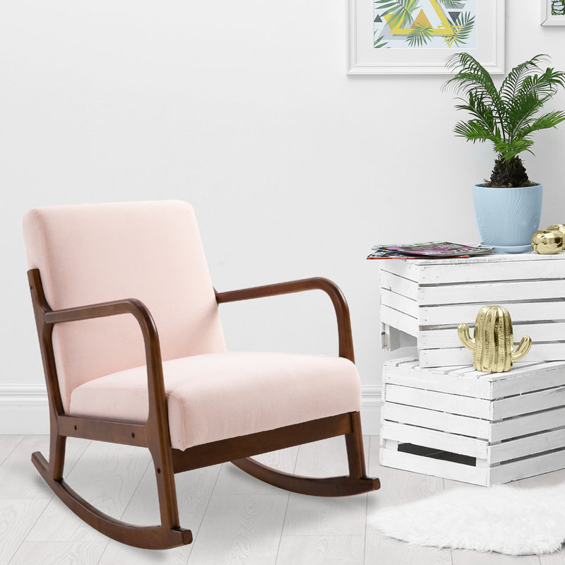 Chaise berçante Lievens, Rose