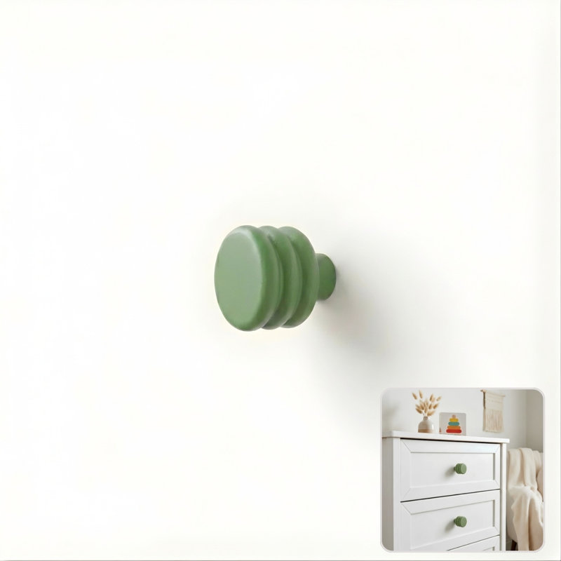 ROUS Hardware Mid-Century Modern Honey Comb Knob, Olive (Green)
