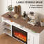 Meuble télé 58 po avec foyer électrique-1335118150