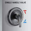 Système de douche complet avec valve brute-64133155
