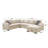 Upholstered U-Shaped Sectional Right Hand Facing-1363427316