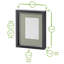 Nicola Spring - 8" x 10" White 3D Box Photo Frames - 4" x 6" Mount - White