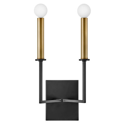 Lazlo 2-Light Two-Tone Candle Wall Sconce