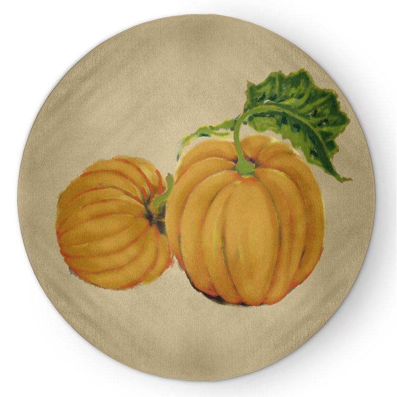 Baronville Chenille Indoor Rug, Round 5'
