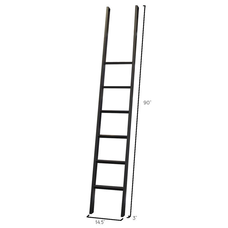 Sawyers Bookcase, Aged Chateau White, 3 Bookcases/1 Ladder