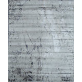 Super Tibetan hand-knotted Wool/Bamboo Silk Silver/Multi Area Rug