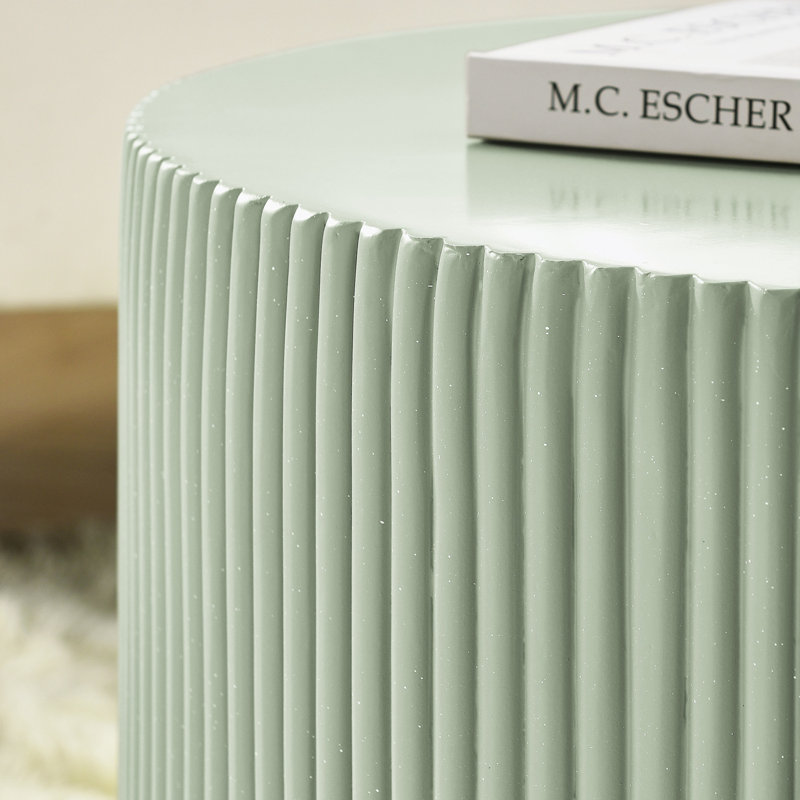 Round Coffee Table, Light Green