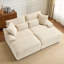 Ensemble de chaise longue double avec repose-pieds réversible