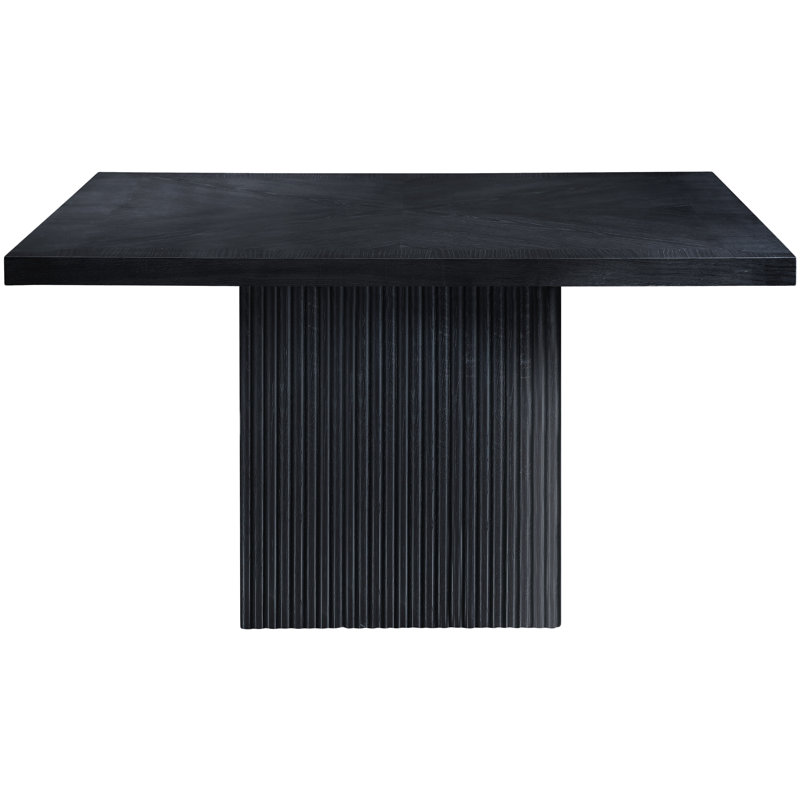 Table de salle à manger Belinda, Noir, noir, noir, noir