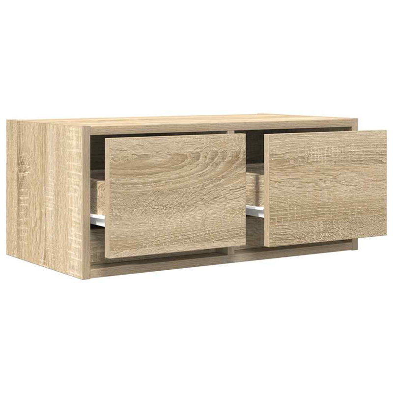 TV Cabinets 2 Pcs 31x25.5 Cm Engineered Wood, Sonoma Oak, 60 cm