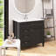 Meuble-lavabo polyvalent avec tiroir basculant et porte à fermeture en douceur-2127221193