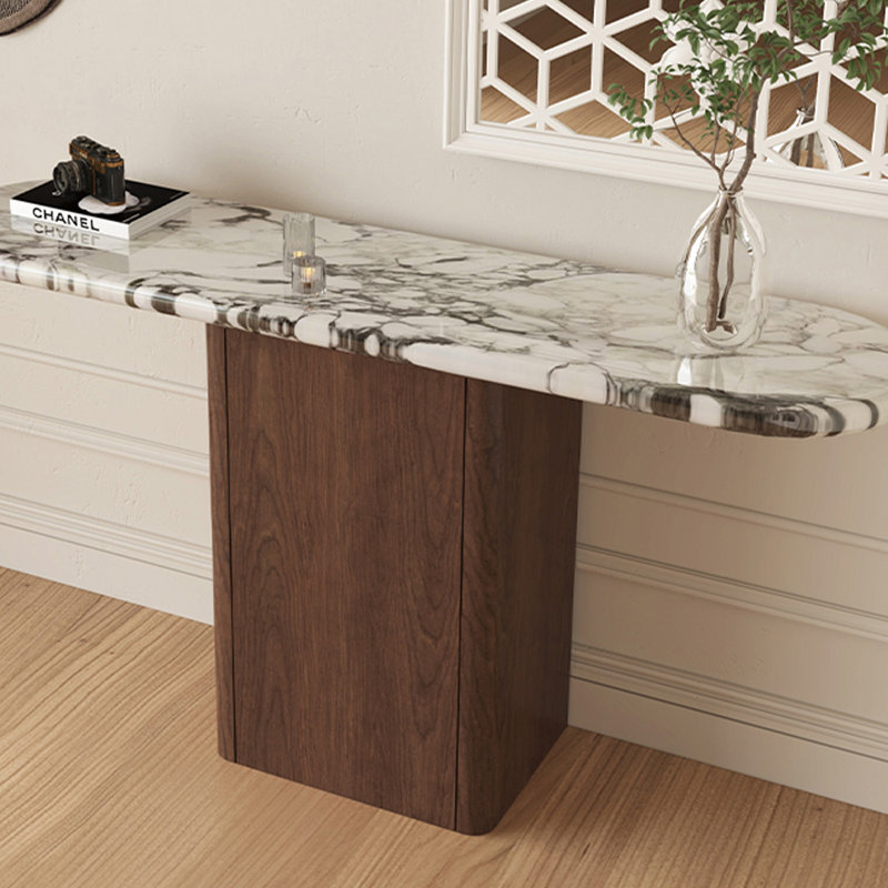 Modern Minimalist Console Table, 33.5" H x 47.2" W x 15.7" D