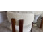 Chaise rembourrée en bois massif avec dossier ergonomique rembourré-817467210